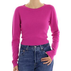 MAGLIA CROP FUXIA